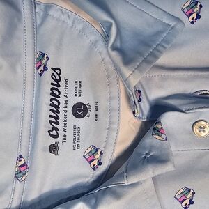 Chubbies Golf Cart Blue Polo